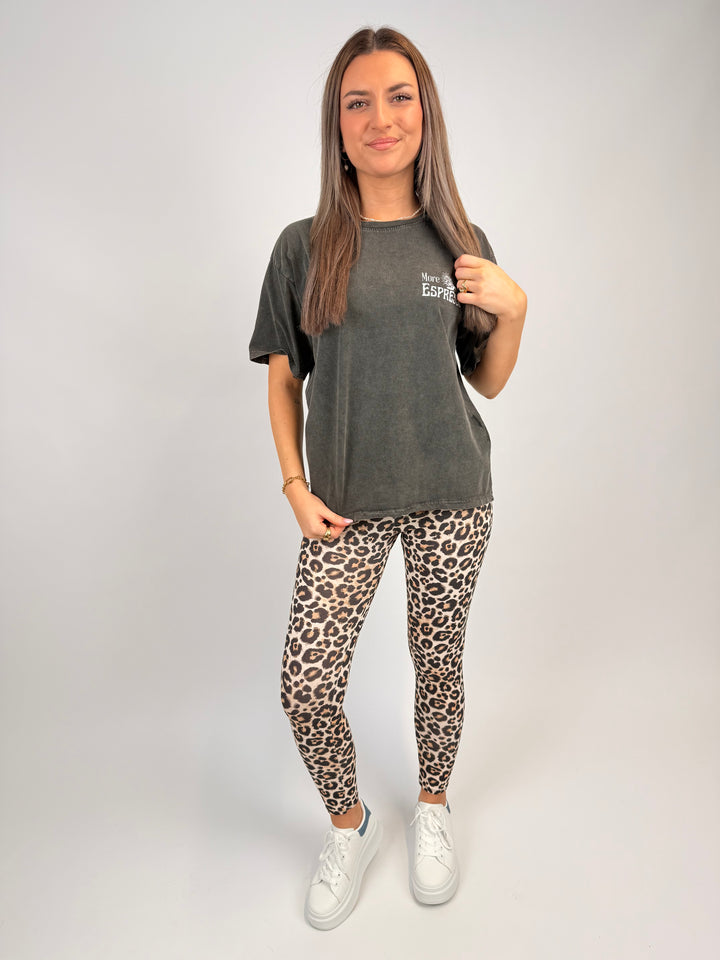 Leggings mit Leoprint Alva