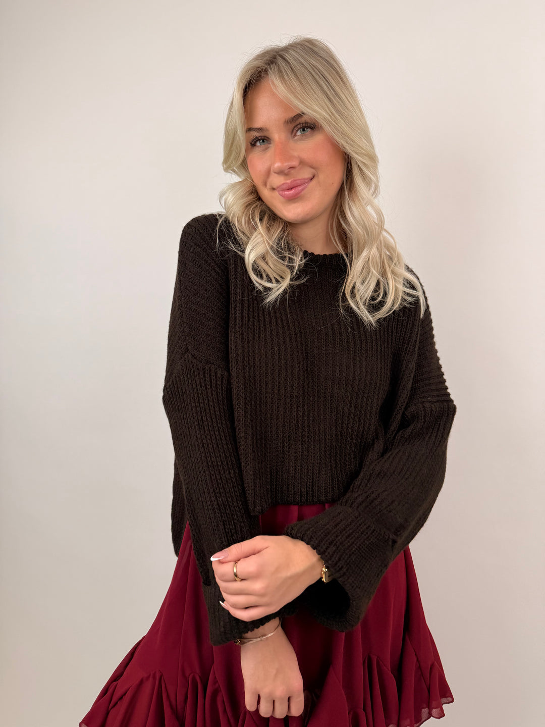 Cropped Strickpullover Emilia