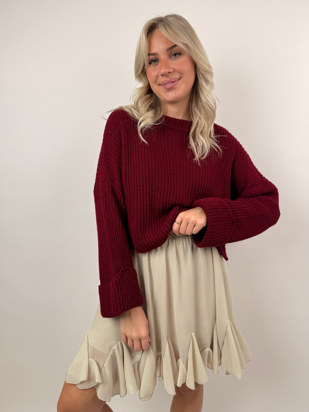 Cropped Strickpullover Emilia