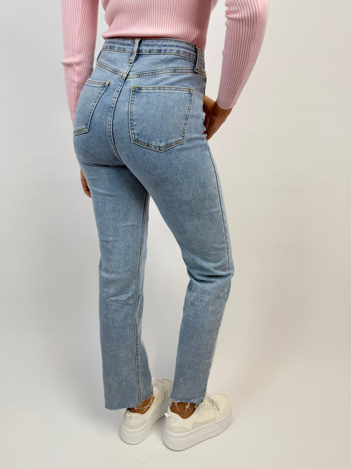 Straight Fit Jeans Beauty Blooms