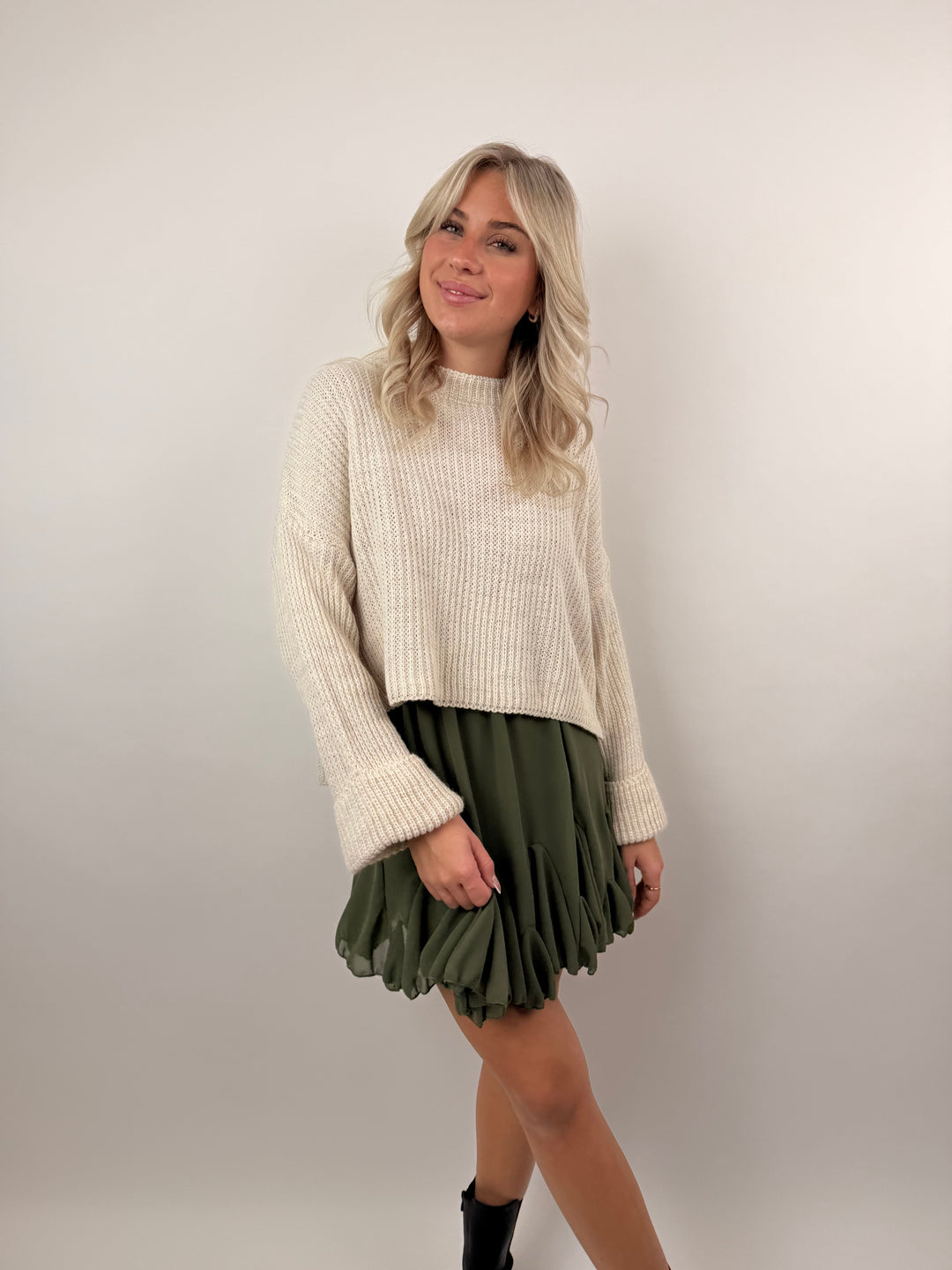 Cropped Strickpullover Emilia