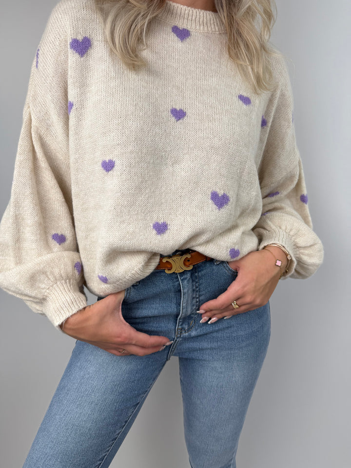 Pullover Full of Hearts