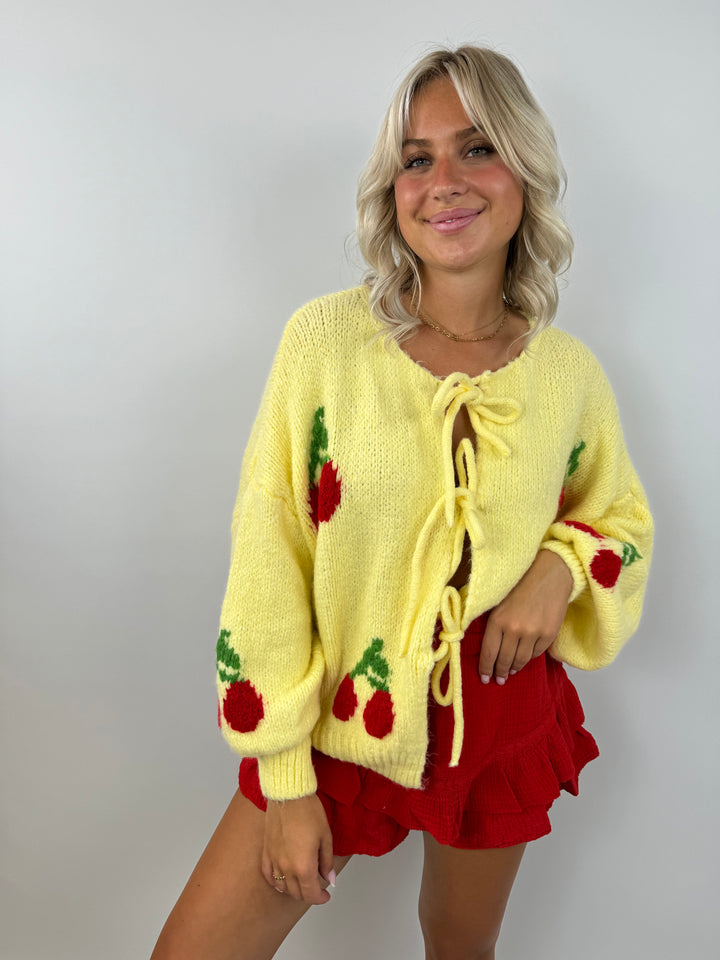 Cardigan mit Schleifen Cute Cherrys