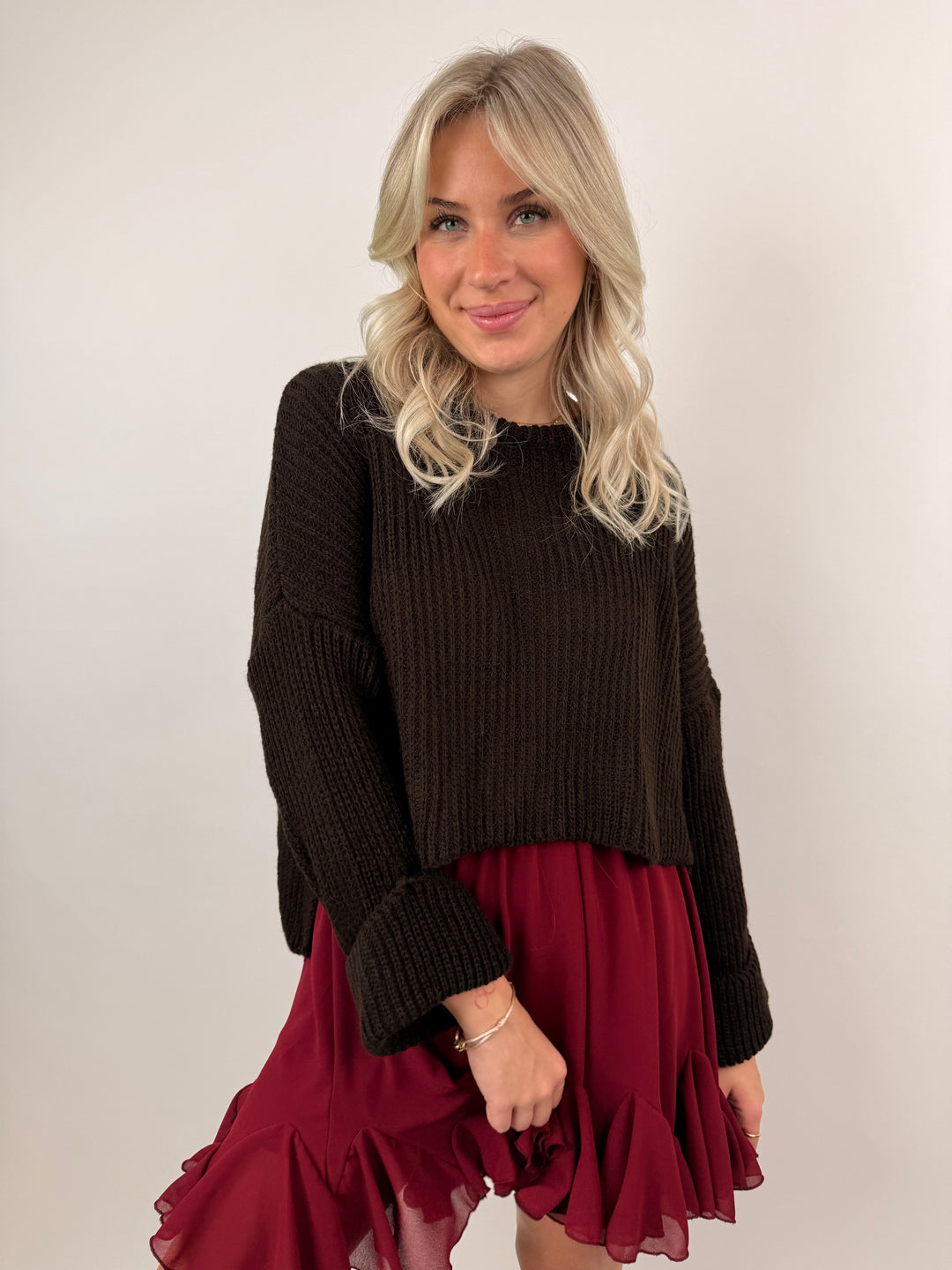 Cropped Strickpullover Emilia