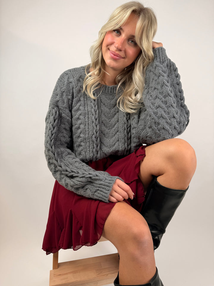 Pullover mit Zopfmuster Kayla