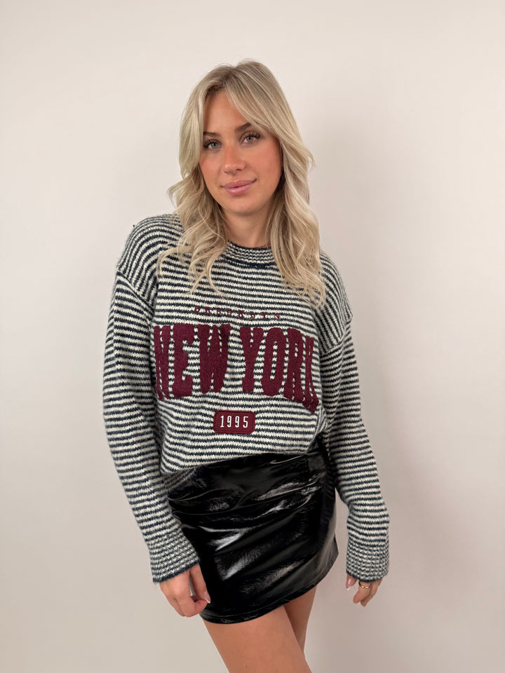 Gestreifter Pullover New York