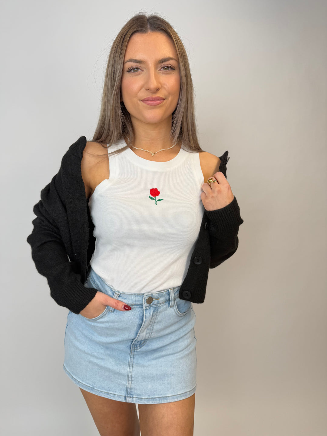 Tanktop Red Rose