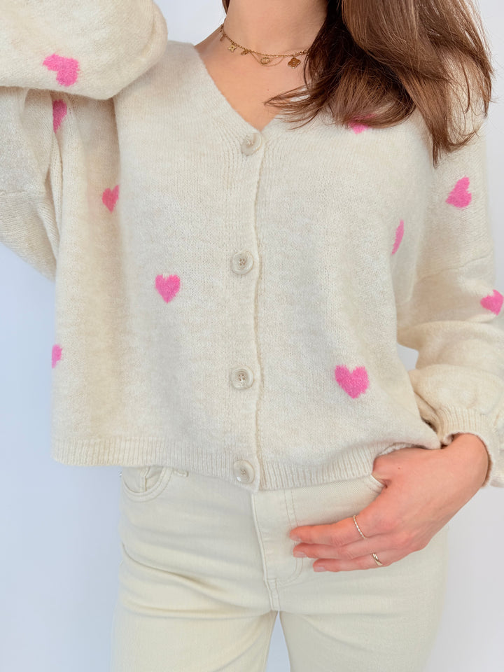 Cardigan Lovely Hearts