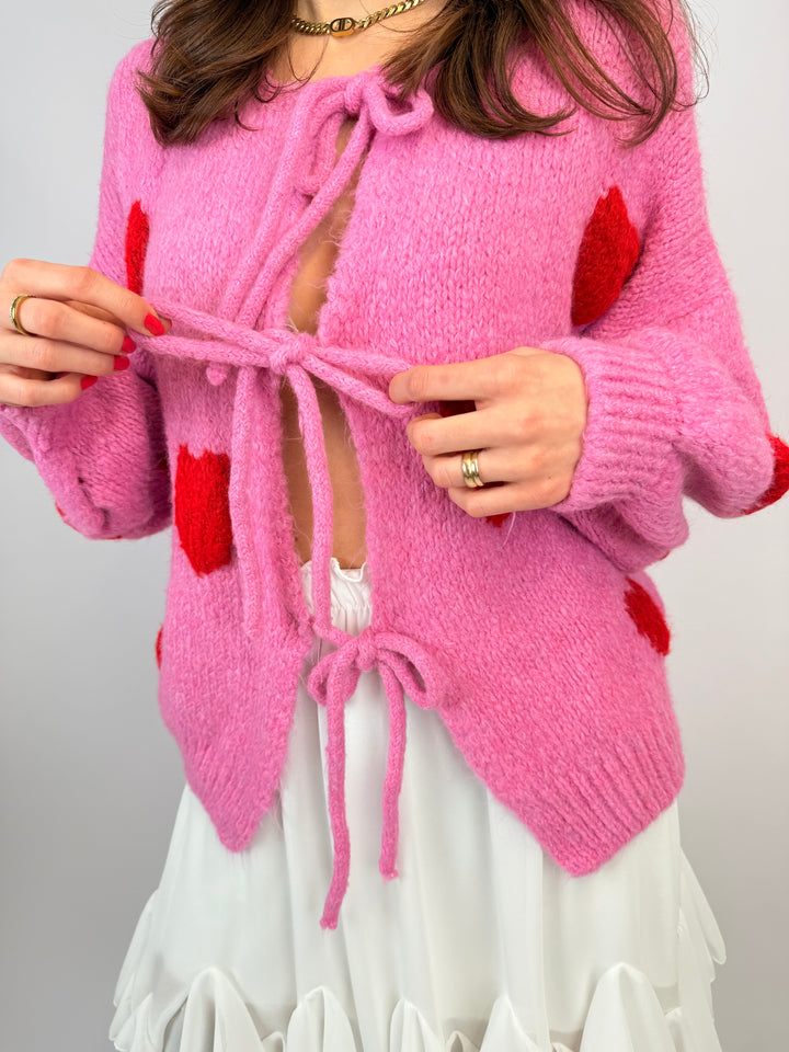 Cardigan mit Schleifen Love